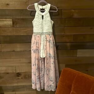 Girls', High Neck Romper Maxi Walk-Through